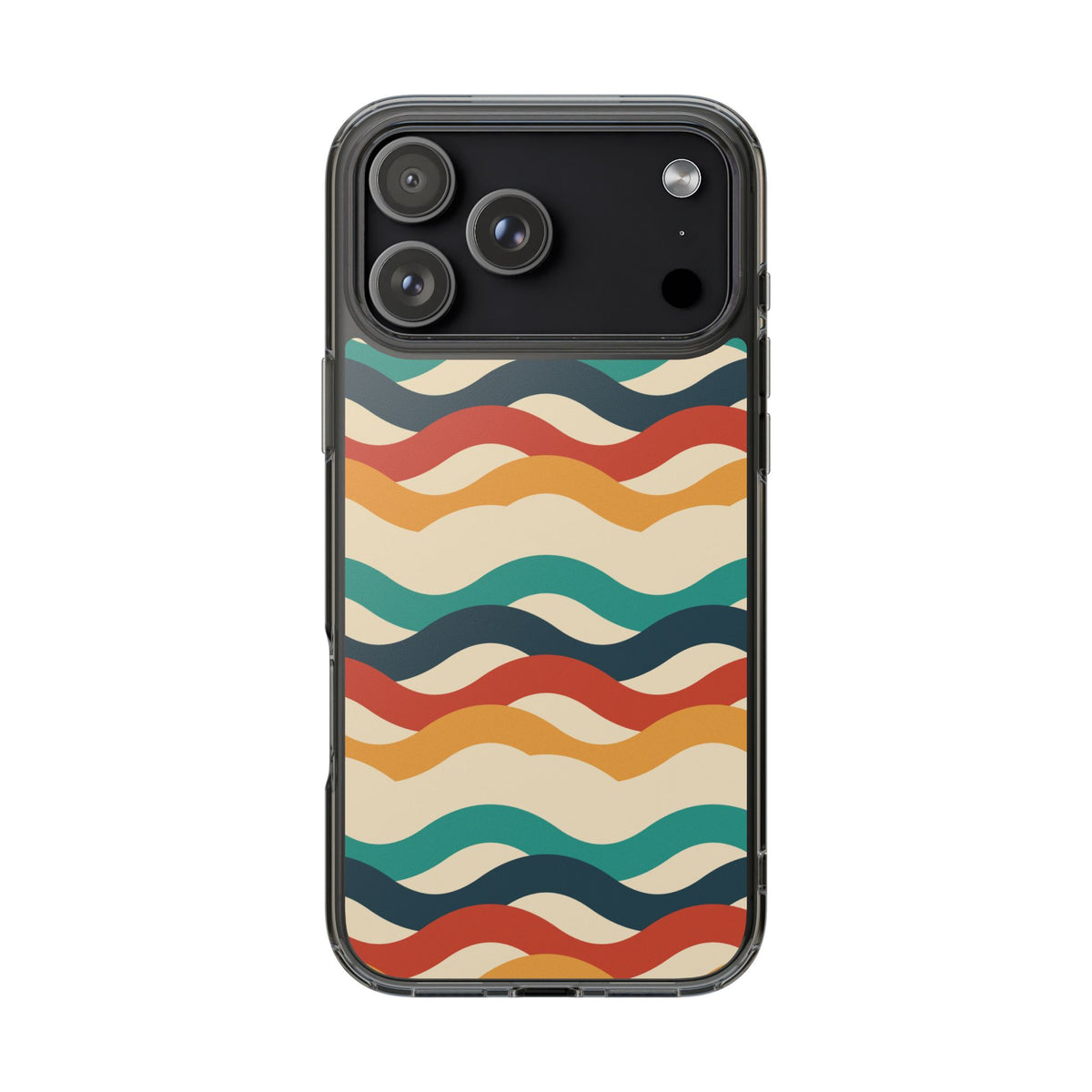 Retro Wave Clear Impact-Resistant Phone Case