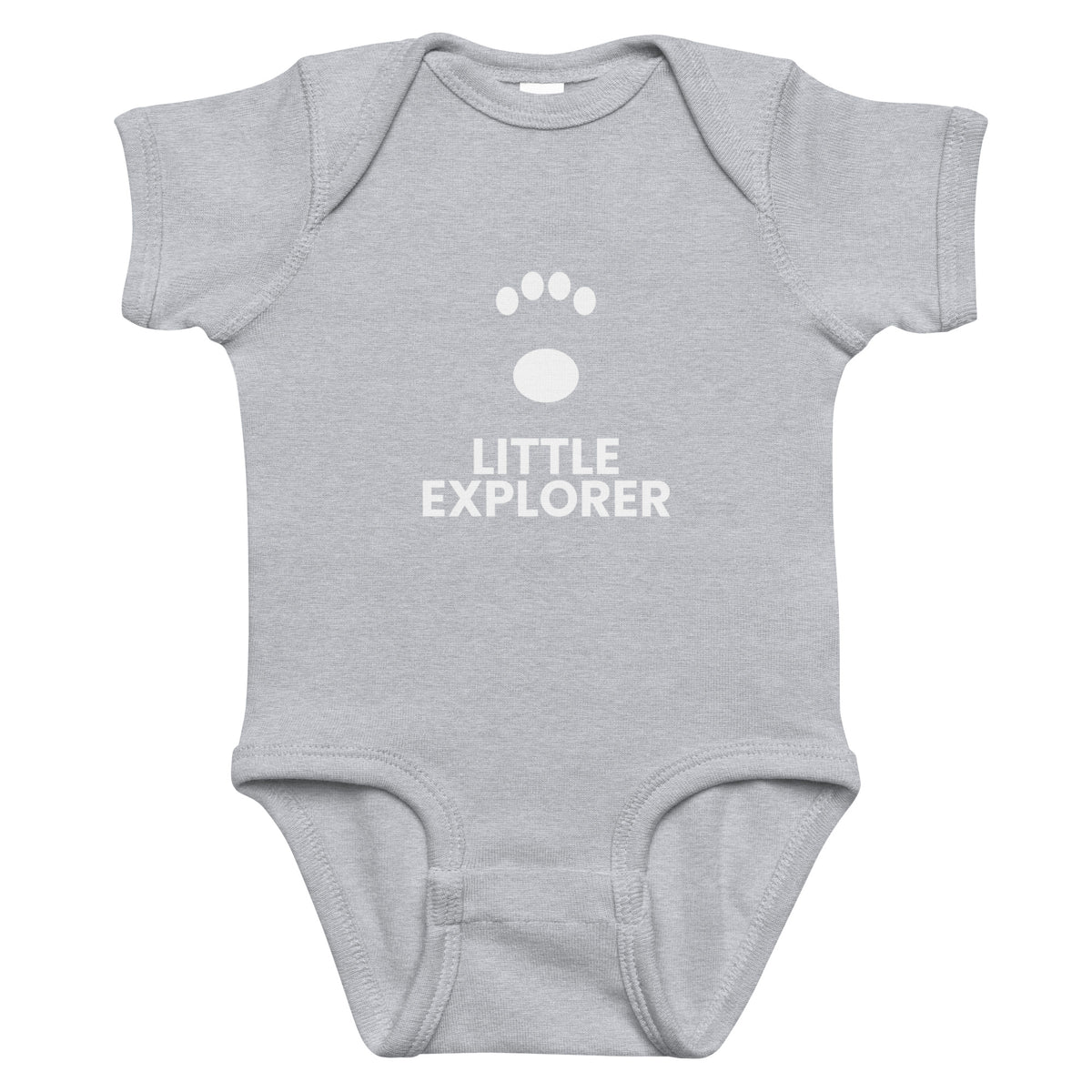 Little Explorer - Infant Bodysuit, Heather, front view