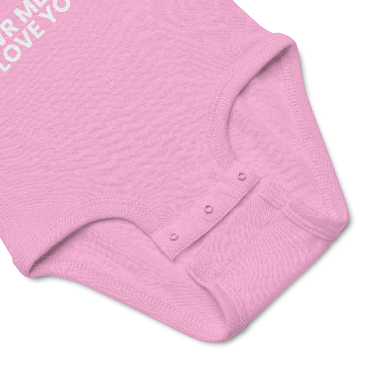 RAWR Means I Love You - Infant Bodysuit, Pink, product details view