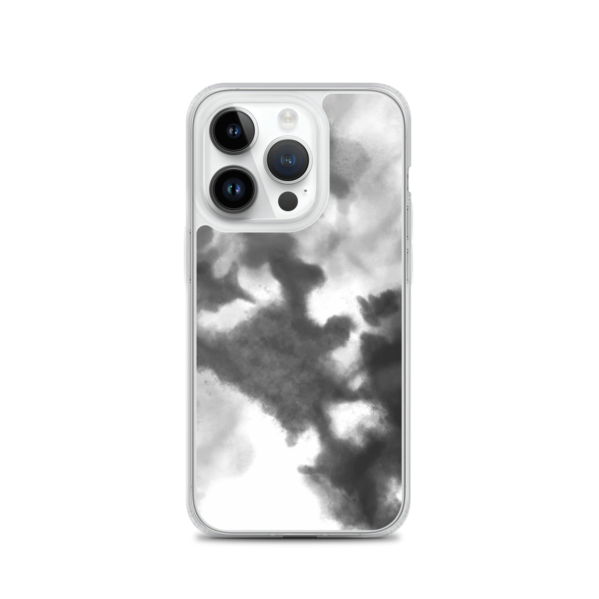 Black/Grey Gradient MagSafe® clear case for iPhone®, iPhone 14 Pro, front view