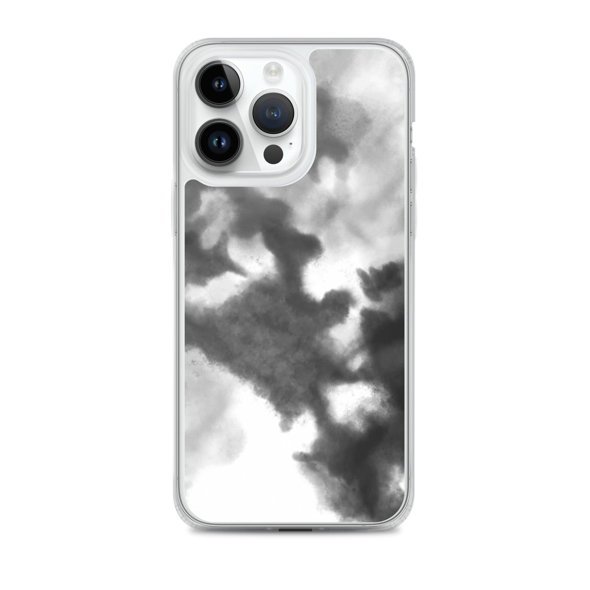 Black/Grey Gradient MagSafe® clear case for iPhone®, iPhone 14 Pro Max, front view