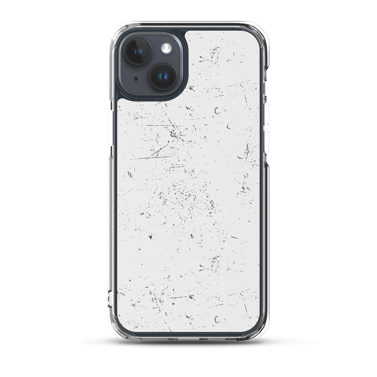 Black/Grey MagSafe® clear case for iPhone®, iPhone 15 Plus, front view