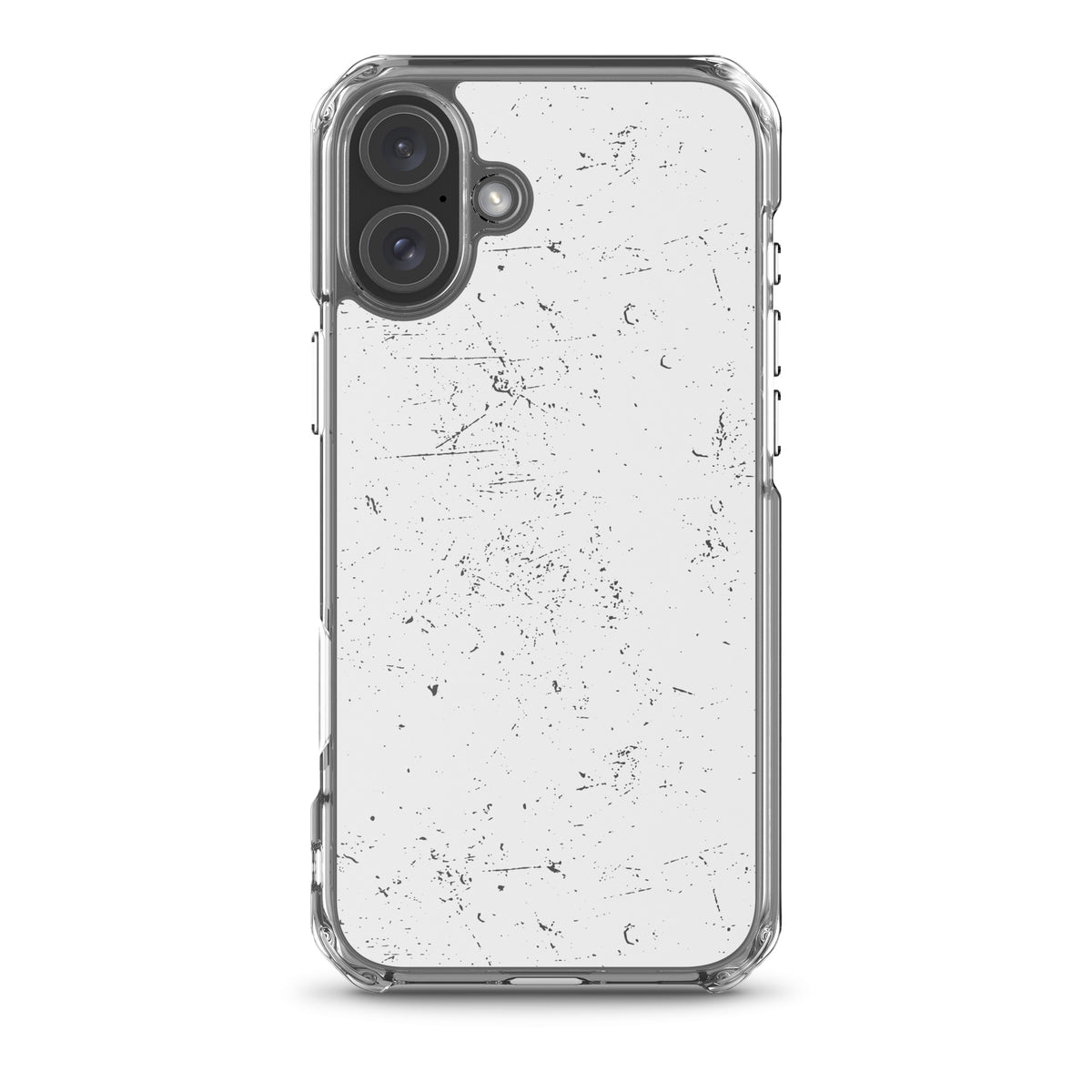 Black/Grey MagSafe® clear case for iPhone®, iPhone 16 Plus, front view