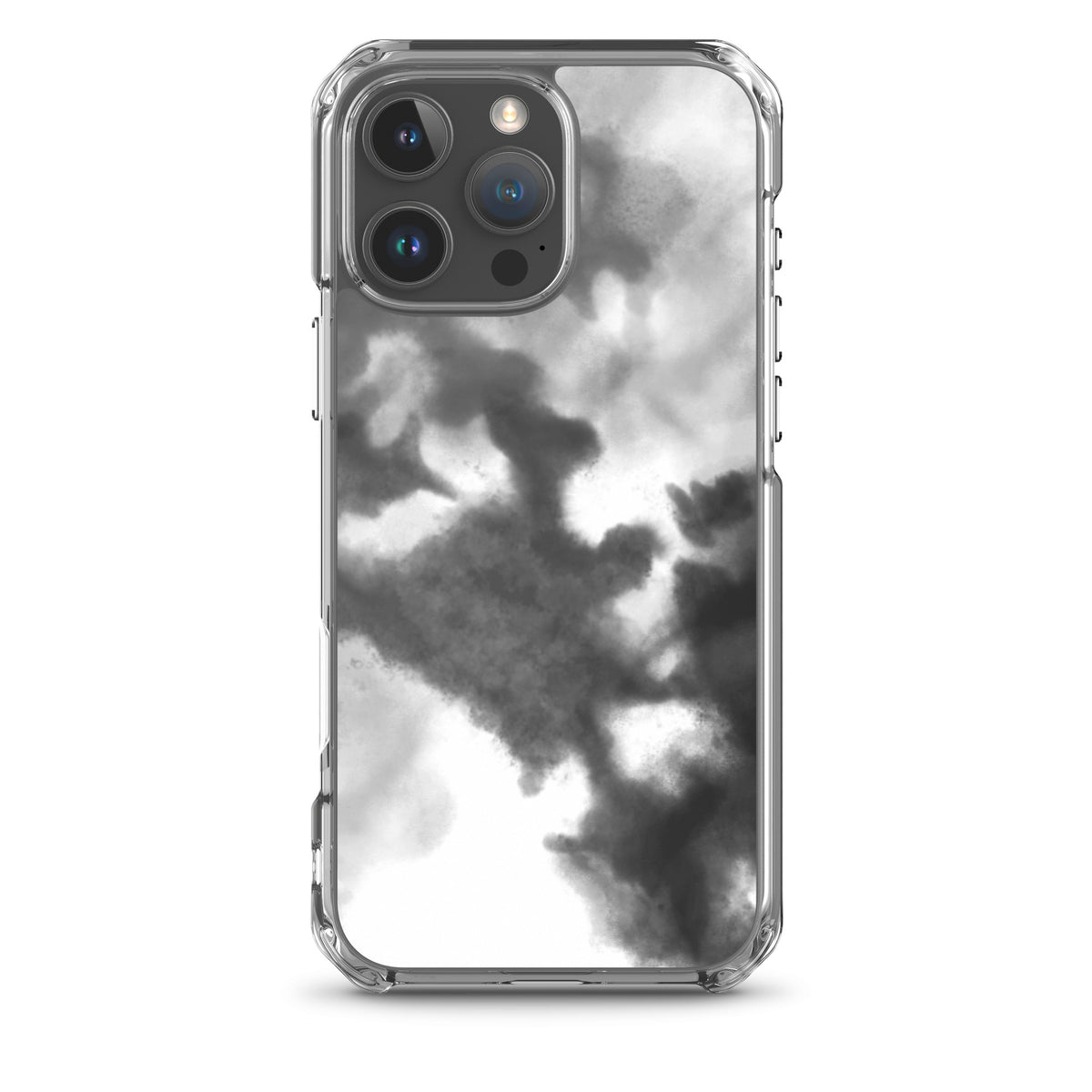 Black/Grey Gradient MagSafe® clear case for iPhone®, iPhone 16 Pro Max, front view