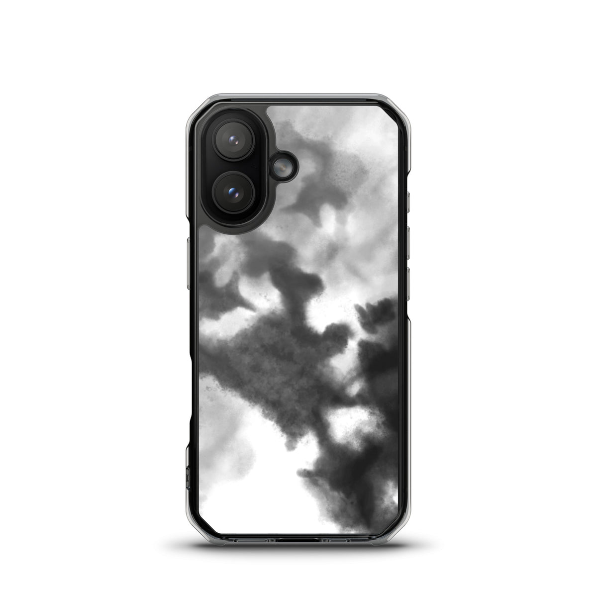 Black/Grey Gradient MagSafe® clear case for iPhone®, iPhone 17, front view
