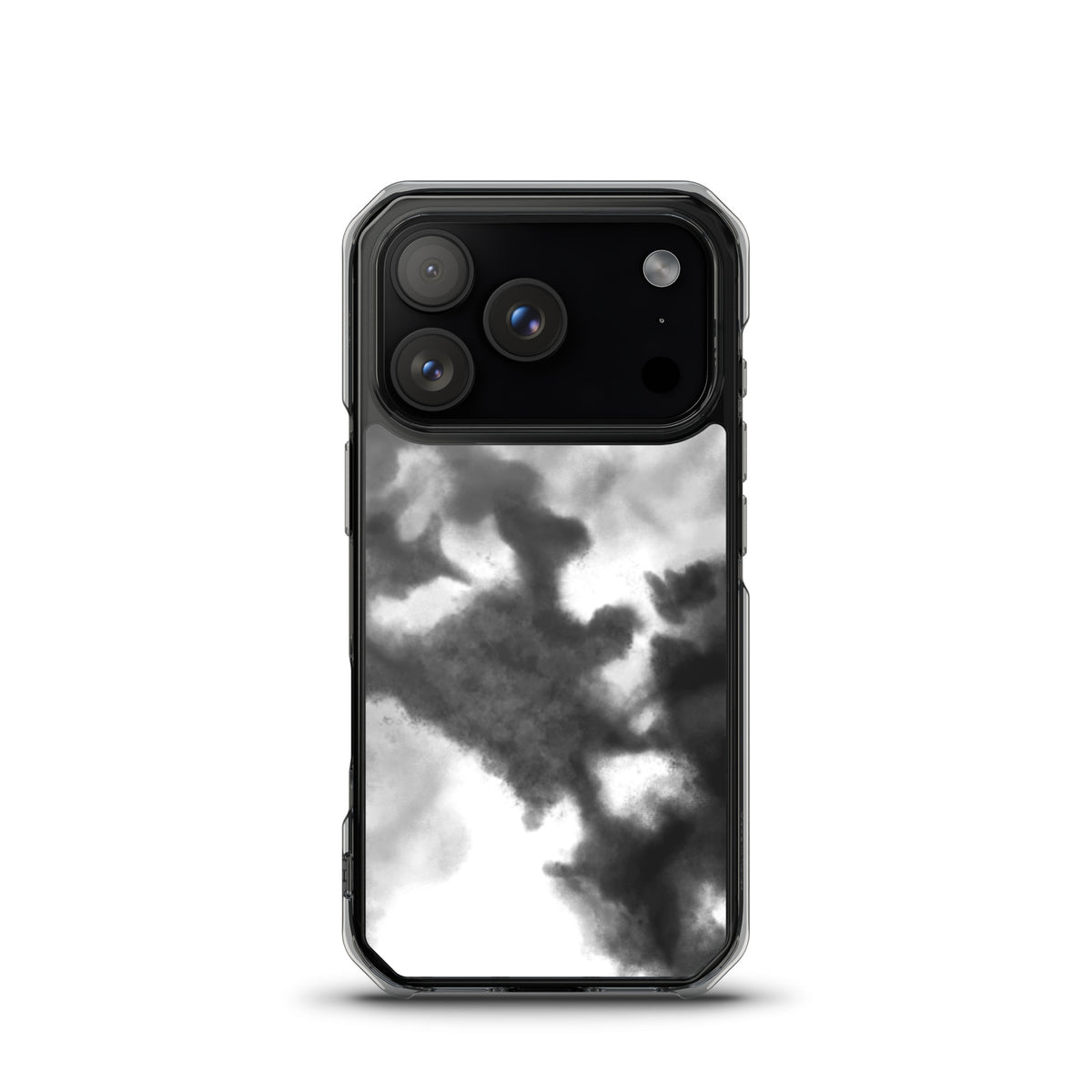 Black/Grey Gradient MagSafe® clear case for iPhone®, iPhone 17 Pro, front view