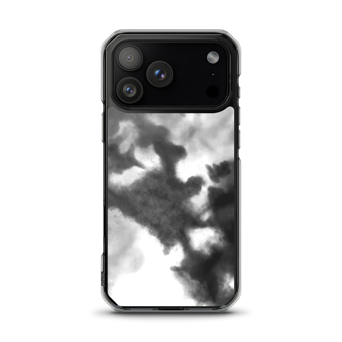 Black/Grey Gradient MagSafe® clear case for iPhone®, iPhone 17 Pro Max, front view