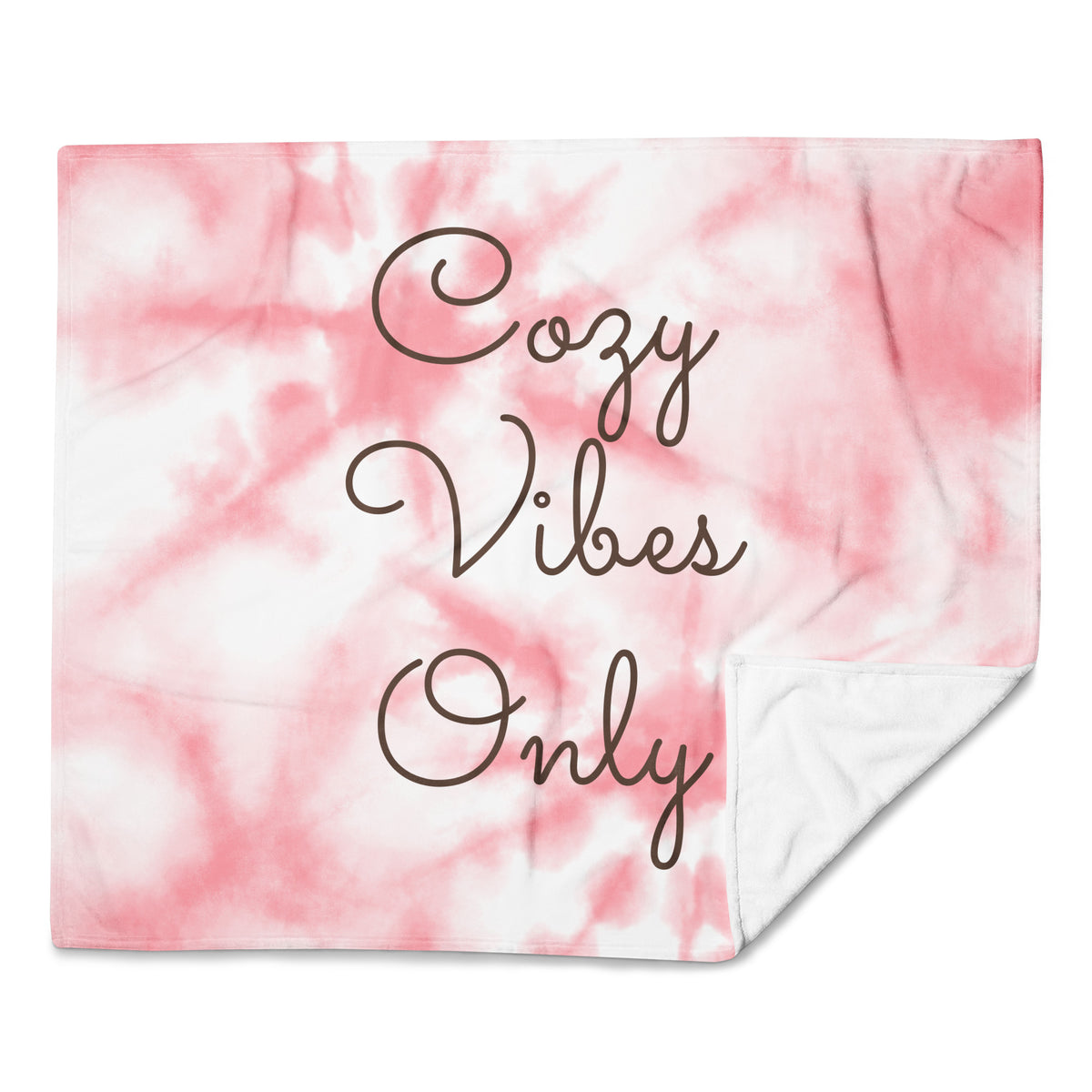 Cozy Vibes Only - Throw Blanket, 50×60, front view
