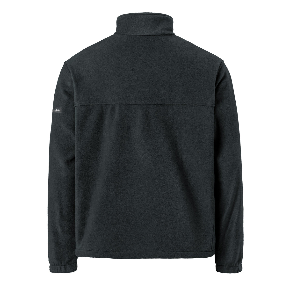 Explore More Columbia fleece jacket in black, back view